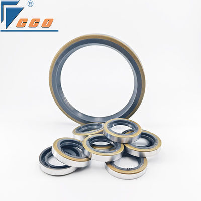 Double Lip Rubber Oil Seals Low Friction Seal For Gear Reducer