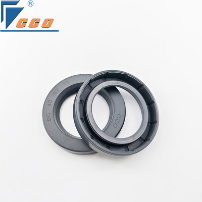 NBR SC Type Oil Seal Air Compressor Oil Seal Automobile Single Lip O Sealer Black And Gray