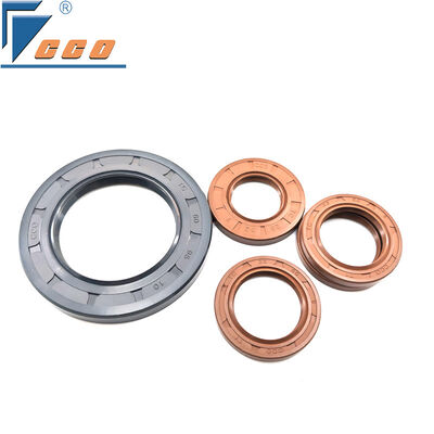 Double Lip Sealing Lip Oil Seal Spring Loaded Design Type Suitable For In Hydraulic Machinery